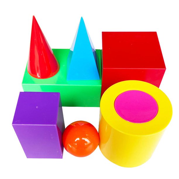 ZOYONE Mini Geometric Solids Toys 8 Different Shapes 3D Geometric