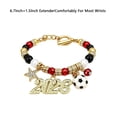 thumbnail image 2 of Soccer Baded Bracelet 2026 for Women Men, Football Charm Jewelry with USA Mexico Canada Theme, Game Day Accessory, Adjustable Fan Bracelet Gift, 2 of 3