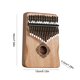 thumbnail image 3 of Instrumento Musical Portátil Mbira Dedo Piano Pulgar 17 Regalos Clave (caqui), 3 of 9