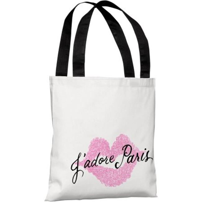 Jadore Paris Polyester Tote Bag by Timree44; Pink One Bella Casa 74445TT18P 18 in