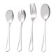 thumbnail image 1 of 4 tenedores de postre exquisitos, cucharas de café encantadoras, cucharas para revolver (plata) HOMEMAXS 11755999-MX, 1 of 7