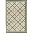 thumbnail image 2 of SAFAVIEH Beach House Nima Trellis Indoor/Outdoor Area Rug Cream/Green, 3' x 5', 2 of 7