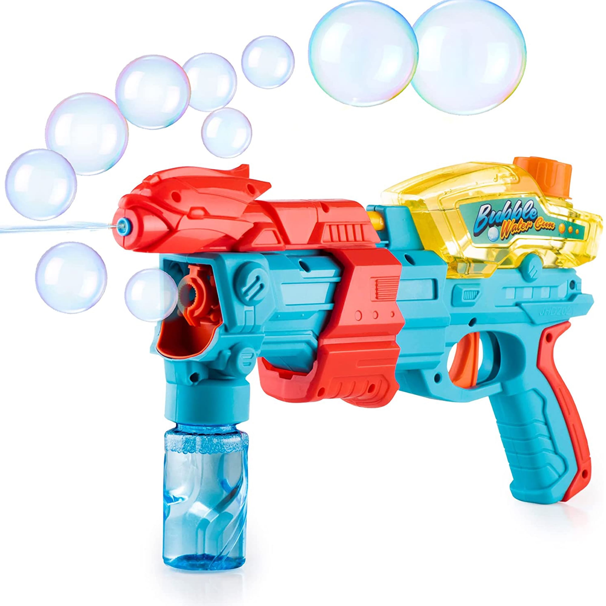 Playo 2in1 Bubble Blower & Water Gun, Toddler Summer Outdoor Party