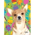 thumbnail image 1 of Carolines Treasures RDR3017GF Eggravaganza Chihuahua Easter Flag Garden Size, 1 of 3
