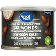 thumbnail image 1 of Great Value Sea Salt & Black Pepper Flavoured Almonds, 1 of 4