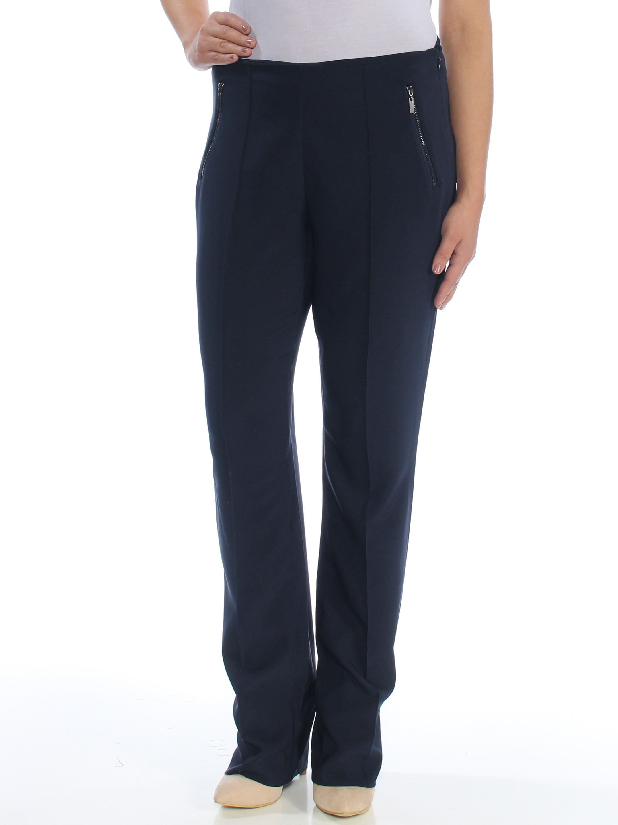 INC INC Womens Navy Straight leg Pants Size 6