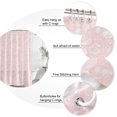 thumbnail image 3 of Summer Coastal Bathroom Shower Curtains with 12 Hooks Polyester Waterproof Shower Curtain for Stalls and Bathtubs Ocean Shells Conch Starfish Tropical Pink Decorative Bathroom Curtain 72x84 Inches, 3 of 7