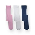 thumbnail image 2 of Wonder Nation Girls' Opaque Tights, 3 Pack, Sizes 4-16, 2 of 2