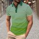 thumbnail image 2 of Mens Manga Corta Botón Abajo Camisas con Bolsillo Pulover Botón de Impresión de la Camisa de Solapa de Poliéster Cuello de Vuelta, Blusa Casual para Hombres, 2 of 5
