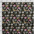 thumbnail image 3 of Soimoi Dog Printed, Cotton Fleece, Fabric by The Yard Sewing DIY Stretch Fabric 56 Inches Wide, WarmFabric for Hats, Coats, Gloves, Blankets, White & Black, 3 of 5