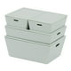 thumbnail image 1 of Caja de almacenamiento apilable de 4 piezas con tapa para accesorios de casa de Green_ABS Zulema contenedor de casa de muñecas, 1 of 8