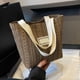 thumbnail image 5 of Bolso de lona para mujer - Bolso de hombro a rayas, bolsa de tela de 11" x 9", bolso ligero para libros y esenciales, 5 of 6