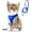 Blue, variant on Fida Cat Harness and Leash Set for Walking Kitten and Puppy, Escape Proof Kitten Harness with Breathable Lightweight Soft Mesh, Adjustable Reflective Step-in Design for Kitten and Puppy.(XXXS, Pink)