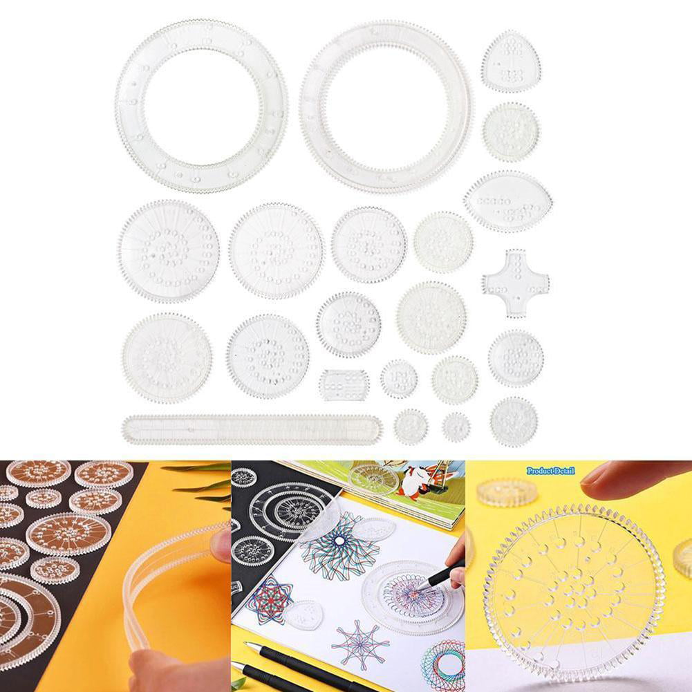 1X Spirograph Geometric Ruler Drafting Tools Stationery Drawing Toys Gut 