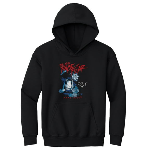 Youth 500 Level Black Bray Wyatt The New Face of Fear Pullover Hoodie