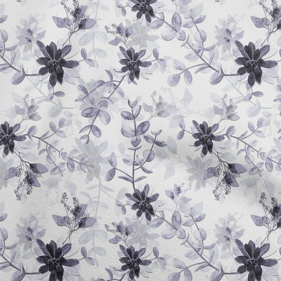 oneOone Viscose Jersey Dusty Violet Fabric Florals Fabric For Sewing Printed Craft Fabric By The Yard 60 Inch Wide