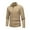 Khaki, variant on JTieacloth Mens Cardigan Sweater Outwear Mens Fashion Color Matching Large Cardigan Sweater Zipper Knit Shirt(Brown)