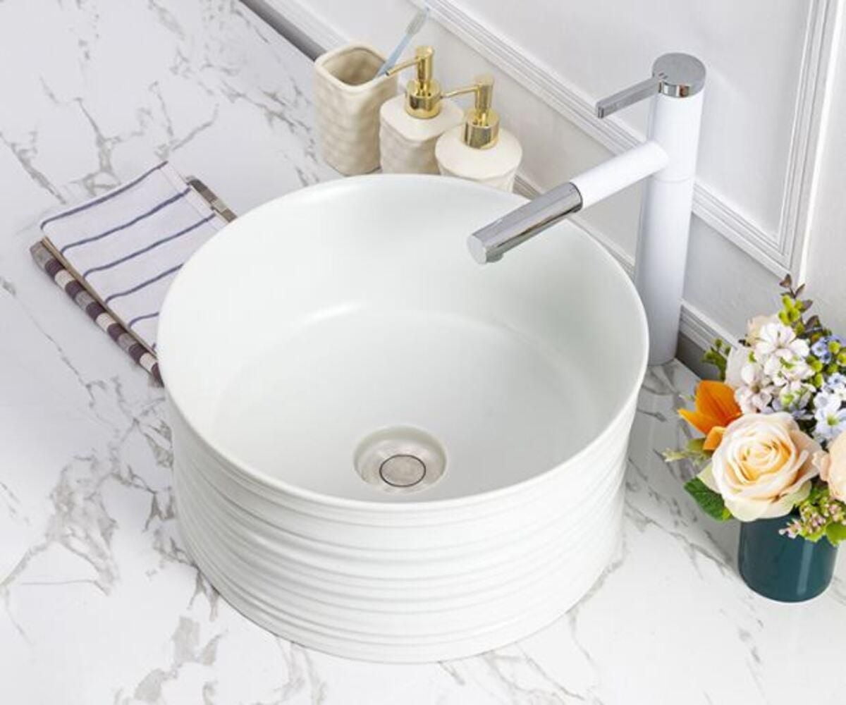 DROP Bath and Kitchen DR091074 Bathroom Vessel Sink