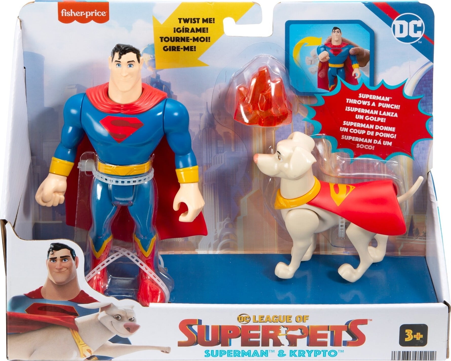 Buy FisherPrice DC League of SuperPets Superman & Krypto Action