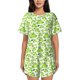 thumbnail image 1 of Balery Cute Frogs Conjunto de Pijama para Mujer con Estampado, Dos Piezas de Manga Corta y Shorts, Ropa de Dormir Suave con Cuello Redondo y Bolsillos-X-Large, 1 of 6
