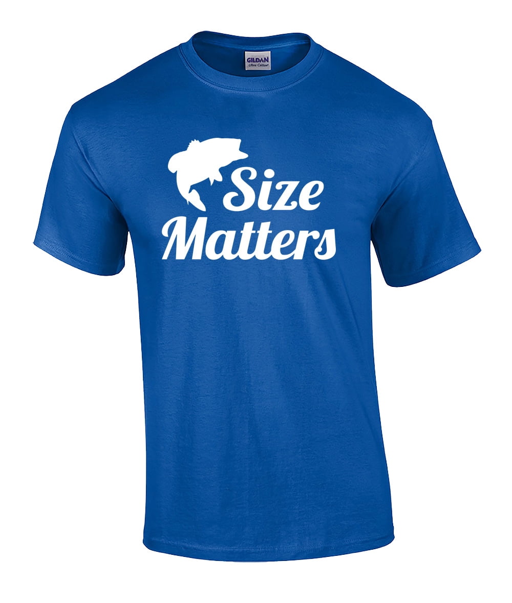 Trenz Shirt Company - Funny Fishing Size Does Matter Graphic Short ...