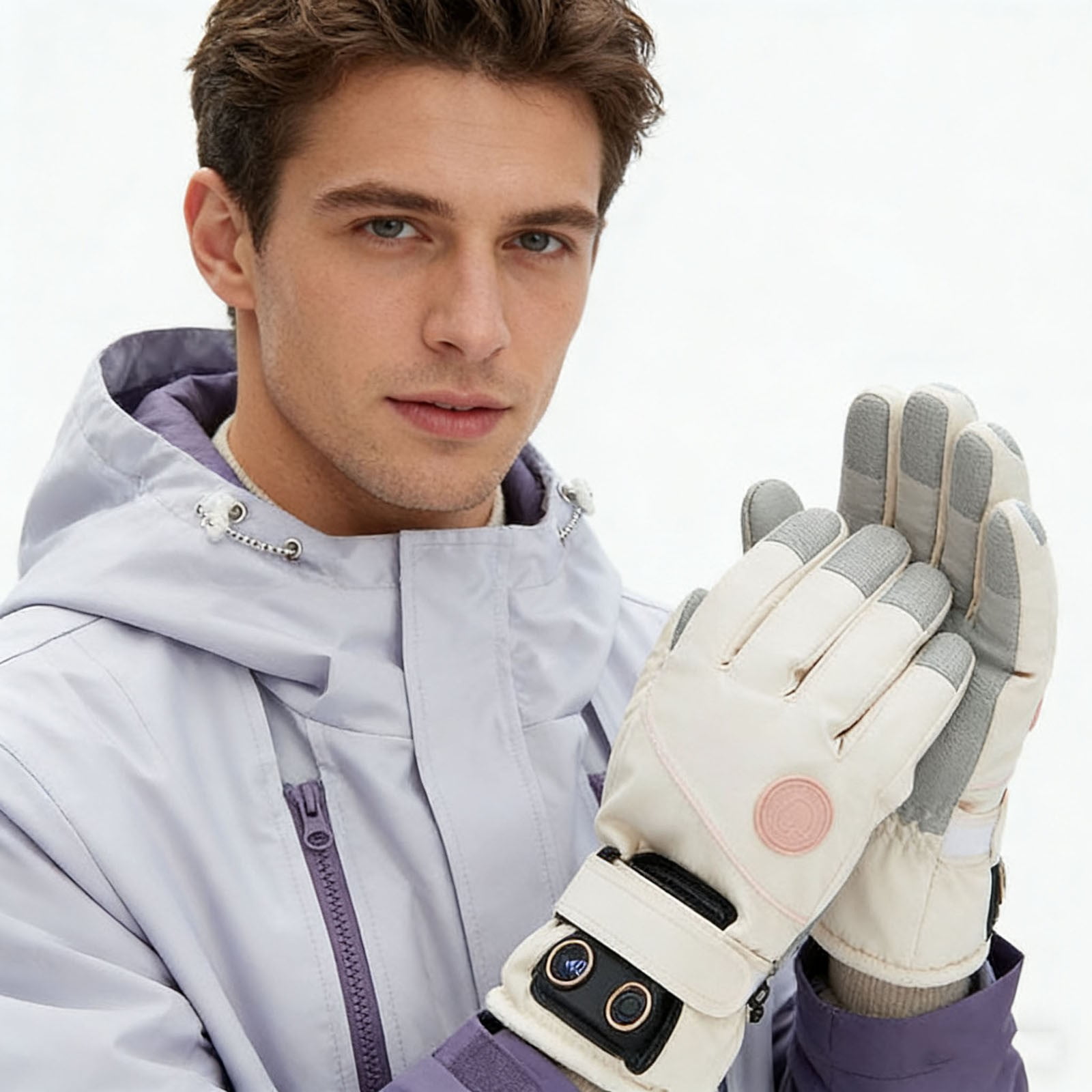 Rechargeable Heated Gloves – Adjustable 3-Heat Winter Gloves for Skiing, Motorcycle & Outdoor Work, Touchscreen Compatible (Men/Women)