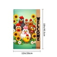 thumbnail image 4 of Amhnf Welcome Chickens And Sunflowers Garden Flag For Home Outdoor Garden Yard Decor 12x18 inch, 4 of 5