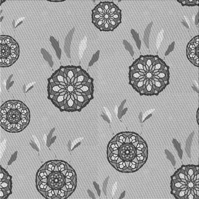 Ahgly Company Tapis d'Intérieur Lavable en Machine Carré Gris Transitionnel, 6 Pieds Carré