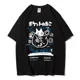 thumbnail image 4 of Camisetas de manga corta con estampado de gato Kawaii Harajuku para hombre y mujer, ropa de calle para pareja, camisetas gráficas Y2K, 4 of 5