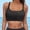 Black, variant on Womens Swim Tops Lace Up Swimwear Tops Underwire Full Coverage Bikini Top Push Up Swim Crop Top Tie Back Bathing Suit Tops Elegant Beach Wear Hot Pink L
