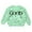 /A1Light Green207, variant on MEZZALL Sweater Girls Hand Embroidered Solid Color Knit Delicate Letter Embroidery Design Soft Comfortable Baby Toddler Kids Tops Trendy Knitwear Long Sleeve O-Neck Child Dailywear