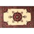 thumbnail image 1 of Ahgly Company Machine Washable Indoor Rectangle Traditional Saffron Red Area Rugs, 2' x 5', 1 of 7