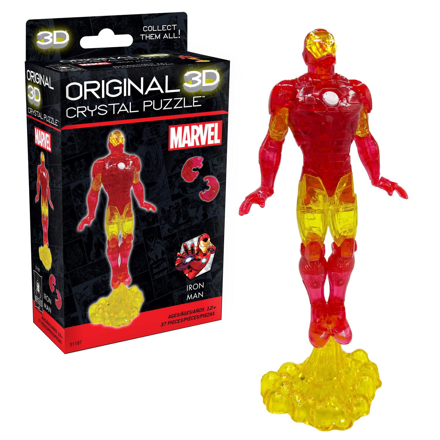 Puzzle en cristal 3D Iron Man Marvel