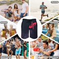 thumbnail image 4 of Dude Perfect Swim Trunk, Men's Quick Dry Board Shorts, Swim Shorts with Mesh Lining, Summer Bathing Suit Beachwear, 4 of 9