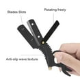 thumbnail image 2 of Herwey Vintage Classic Barber Straight Edge Razor with Easy Blades Replacement Mechanism Beard Shaving, Straight Razor, Barber Razor, 2 of 8
