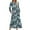Blue, variant on COSFO Long Sleeve Womens Fall Dresses 2024 Vintage Blue Crew Neck Casual Midi Dresses A-Line Flowy Dresses