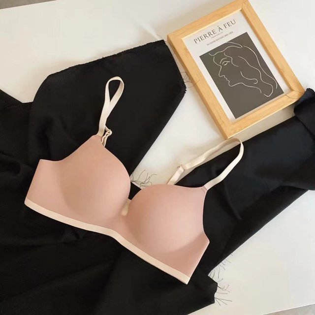 Sujetador push up ajustable con parte superior de una pieza con costuras brillantes y sin costuras para niña