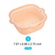 thumbnail image 2 of Juego de 2 Coladores Tazón Coladores de Plástico Lavado Doble en Capas Cocina Desagüe Cesta para Frutas Verduras Amarillo Blanco S, 2 of 6