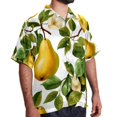 thumbnail image 2 of pear Men's Casual Short Sleeve Button Down Shirts - Printed Summer Beach Tops for Men and Women, 2 of 6