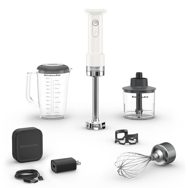 Licuadora de Mano KitchenAid KHBRV75 Inalámbrica 18 cm Porcelana