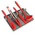 thumbnail image 2 of Spoon Rest, 2 in 1 Silicone Utensil Rest with Drip Pad for Multiple Kitchen Utensils, Spoon Holder for Stove Top Larger Size BPA-Free Heat-Resistant Dishwasher Safe, 2 of 5
