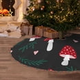 thumbnail image 5 of Defioc Amanita Mushroom for Christmas Tree Skirt Snowman Xmas Tree Skirt Farmhouse Christmas Decorations Tree Mat for Holiday Party Decor-30", 5 of 6