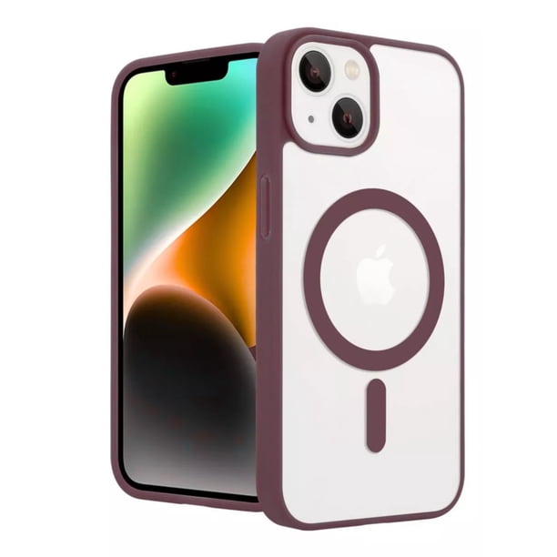 Funda Transparente Clear Case MR. GADGETS para iPhone 16 Color Vino