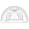 thumbnail image 5 of Protractor Coordinate Scale Navigation For Reading Maps With Ruler For G2Ab Mp-1, 5 of 8