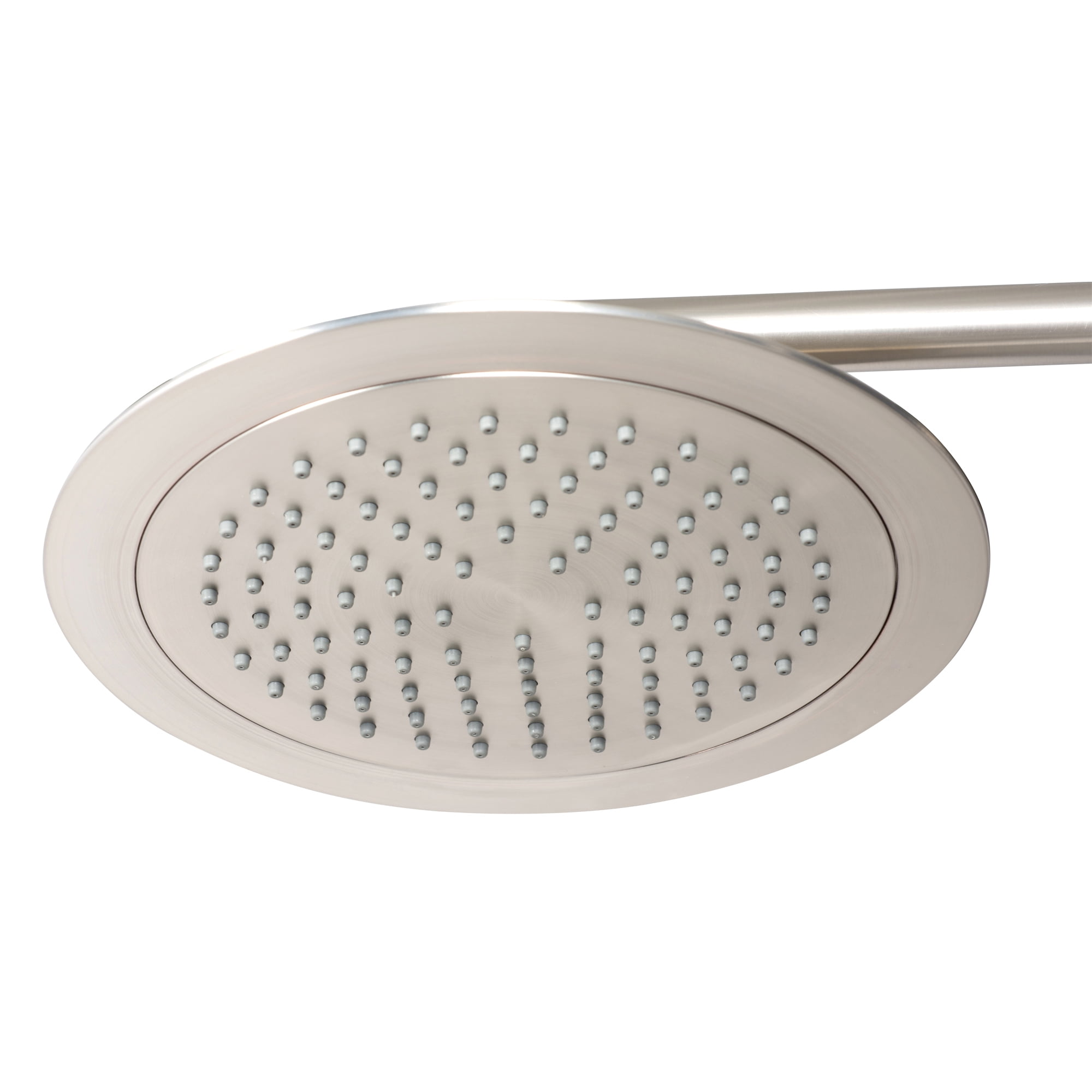 Lanai 8-in Rain Showerhead Shower System with 3-Body Jets Pivoting Shower Arm and Multi-function Handshower Brushed Nickel