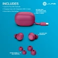 thumbnail image 4 of JLab GO Pop ANC Bluetooth Earbuds, Charging Case, Fuchsia, 4 of 7
