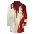 thumbnail image 4 of Kddylitq I'm Fine Shirts for Women Help Bloody Shirt 3/4 Sleeve V Neck Splatter Halloween Shirt Horror Spooky Halloween Sweatshirts 2024 Problem Solved Shirts Beige XL, 4 of 5