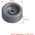 thumbnail image 4 of RDEXP Roues de Lave-Vaisselle en Plastique Gris 4.5 x 2cm WD35X21041 Roues de Rack Inférieur de Lave-Vaisselle Ensemble de 8, 4 of 6