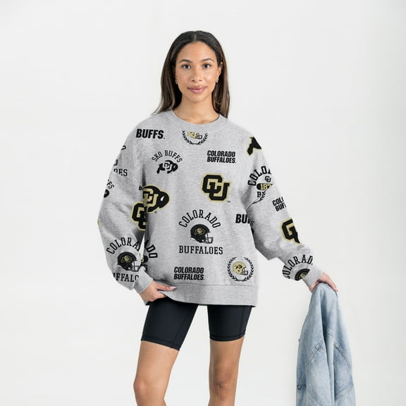 Women's Gameday Couture Gray Colorado Buffaloes Always on Repeat Fleece Sweatshirt