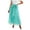 A56-Green, variant on Women's Cotton 5 Tiered A Line Pleated Maxi Skirt Long Boho Gypsy Dance Skirts(Blue,One Size)